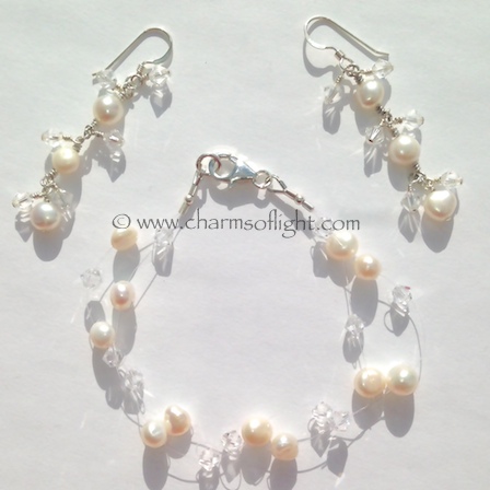 Clear Quartz & Swarovski Crystal Necklace